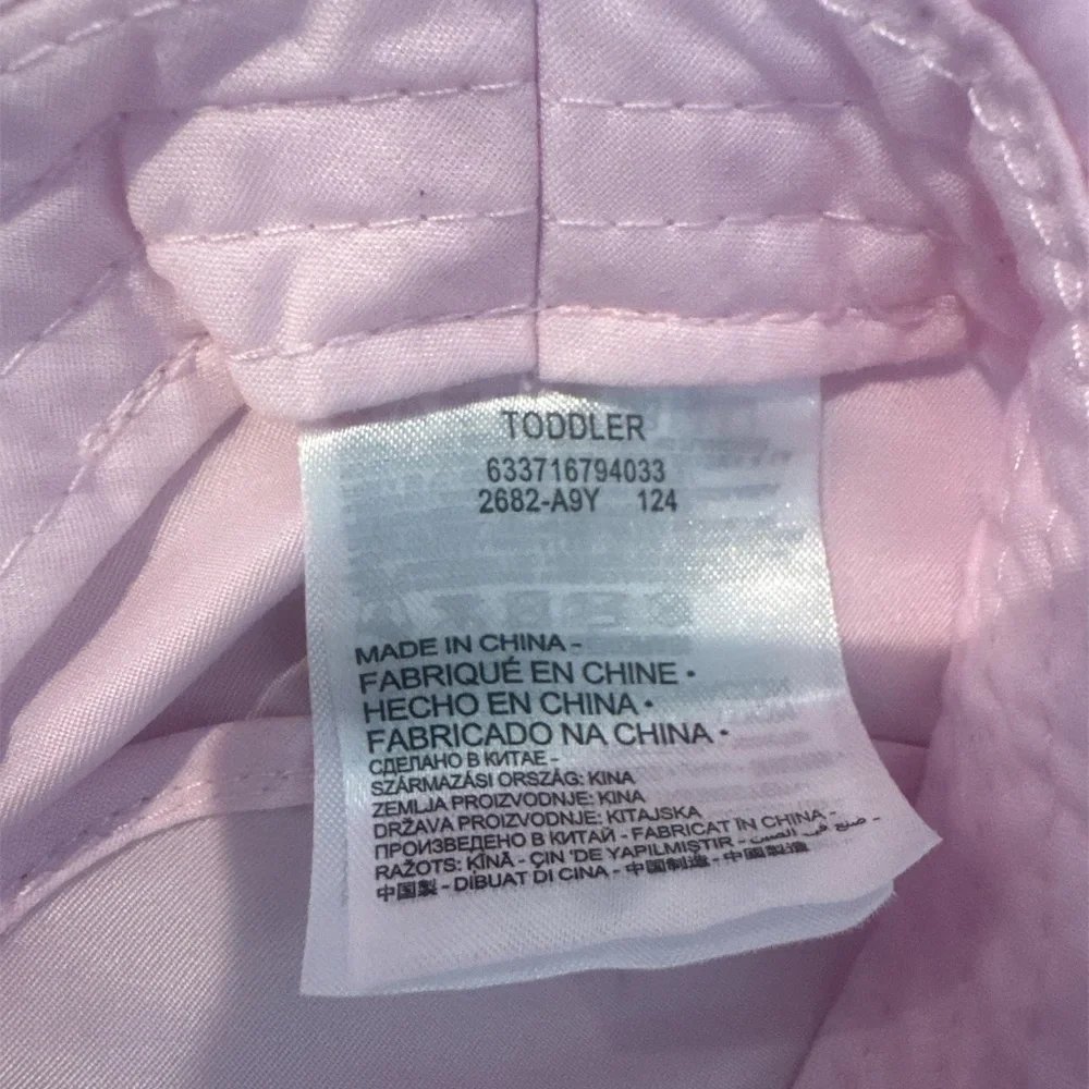 NWOT Nike Dry Toddler Girls Bucket Hat Pink White Logo 1 - 3 yo (2-4T) UPF 40+‎